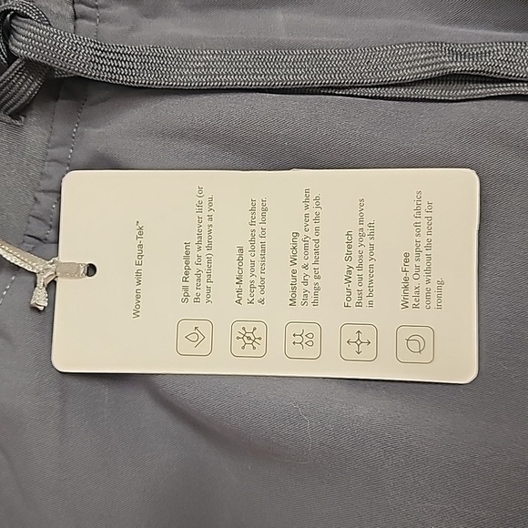 Mandala NWT scrubs cargo reg. Pewter.  Sz M 6 pockets scrubs/joggers. Unisex - Picture 9 of 12